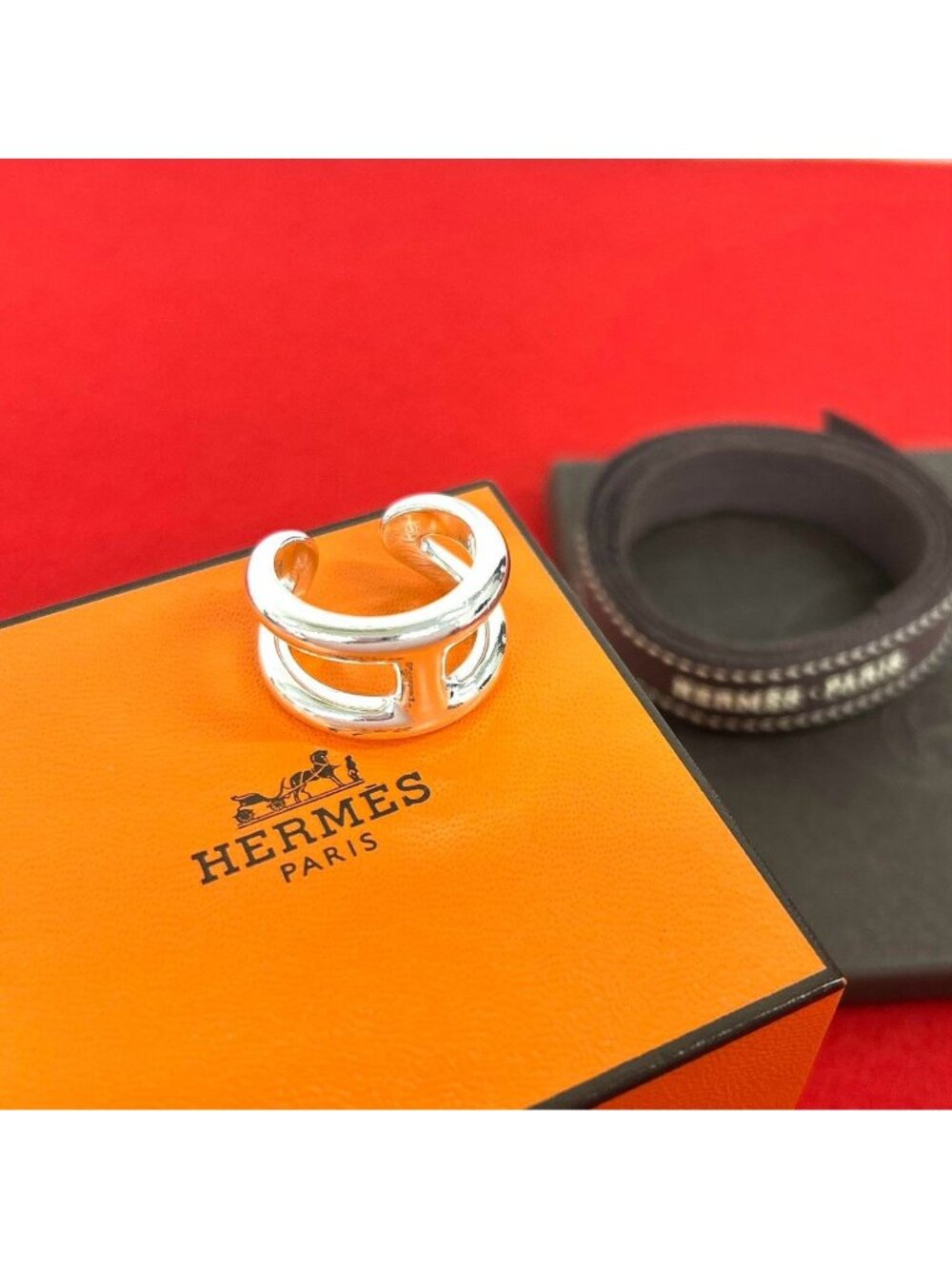 Hermes Osmose PM Ring 925 Sterling Silver
